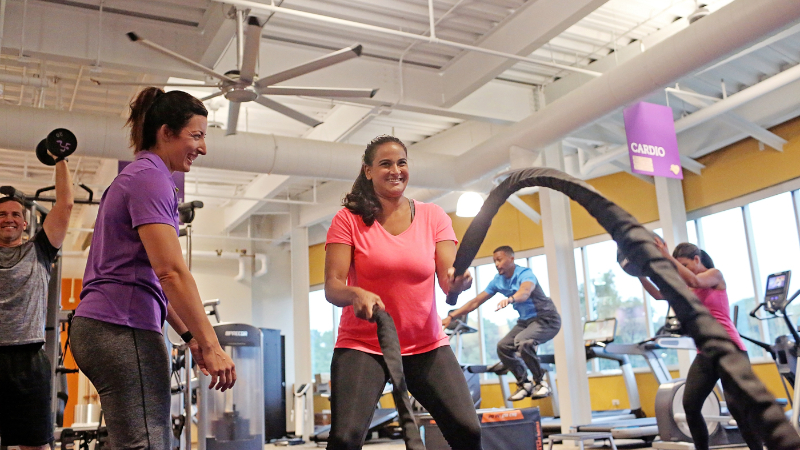 Sesión entrenamiento en AnyTime Fitness