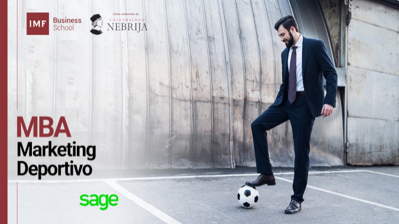 Imagen promocional MBA Marketing Deportivo IMF