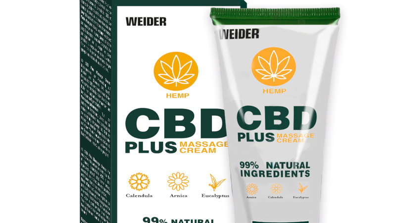 Imagen envase crema CBD Weider