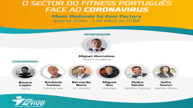Poster Mesa Redonda Gym Factory Portugal Activo Covid-19