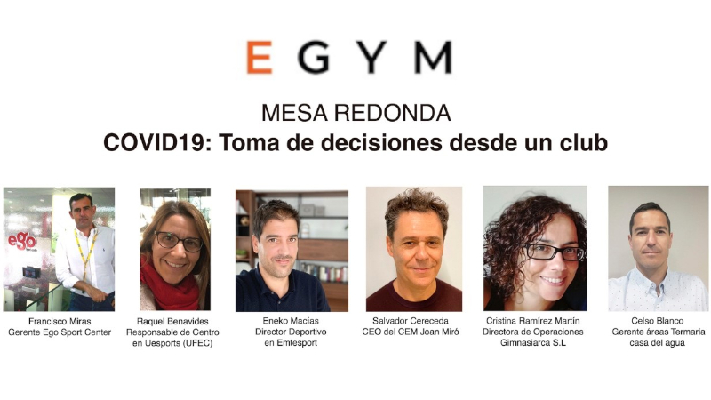 Poster Webinar EGYM Toma de Decisiones Covid-19