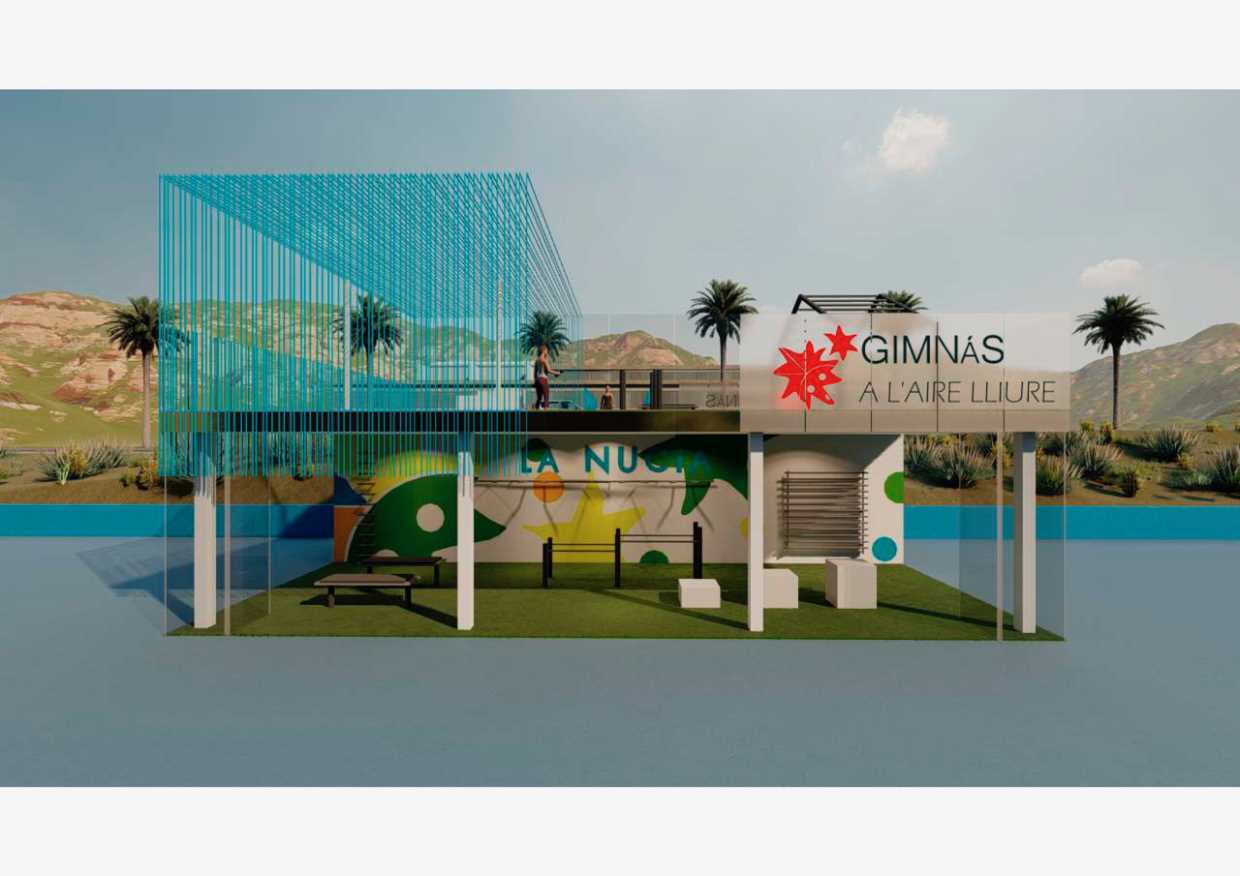 La Nucia complementa sus instalaciones con la construcción de un gimnasio al aire libre