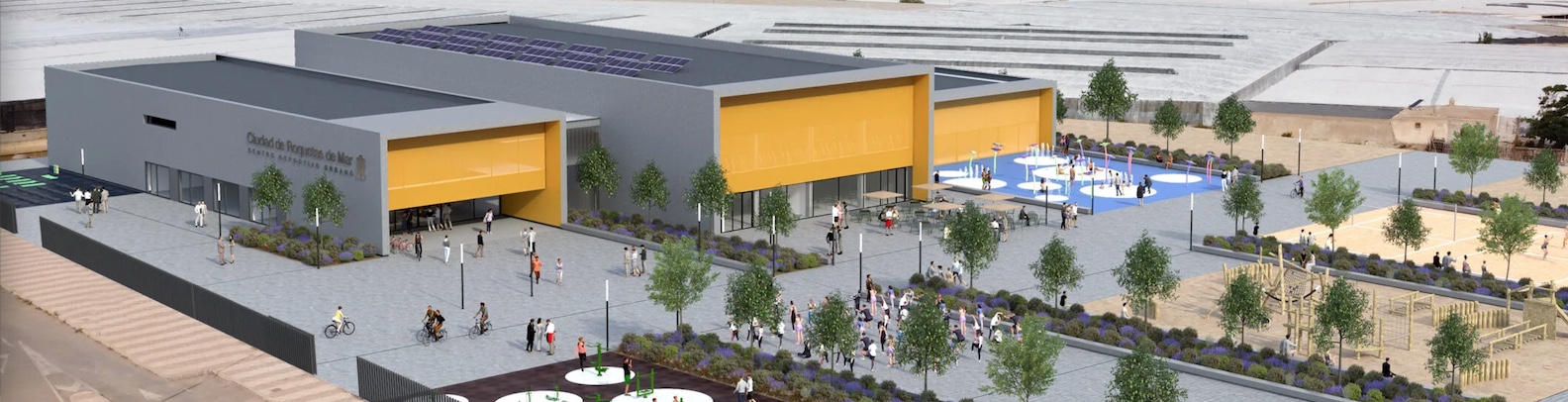 La Junta de Gobierno en el Ayuntamiento ha aprobado la adjudicación del contrato de obra del Centro Deportivo Urbano que supondrá la primera actuación para hacer realidad el futuro Complejo de la Ciudad Deportiva de Roquetas de Mar. El complejo ocupará una superficie total de 12.000 metros cuadrados. Estas instalaciones deportivas contemplan una piscina cubierta, un gimnasio y zonas de recreo exterior con rocódromo, calistenia, juegos infantiles, baloncesto 3×3, juegos de agua para los más pequeños y espacios verdes.