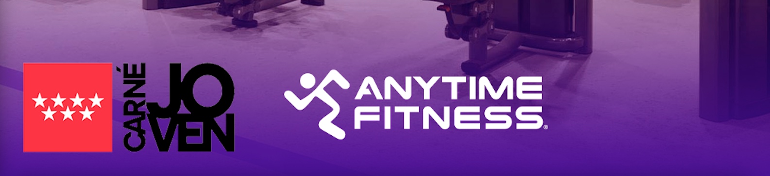Anytime Fitness ha llegado a un acuerdo de colaboración con el Carné Joven de la Comunidad de Madrid para que todas las personas de la región de entre 18 y 30 años que dispongan de dicho carné puedan inscribirse en los clubes que la marca tiene en Madrid, con condiciones económicas más ventajosas al ofrecerles un descuento del 10% en su cuota mensual.