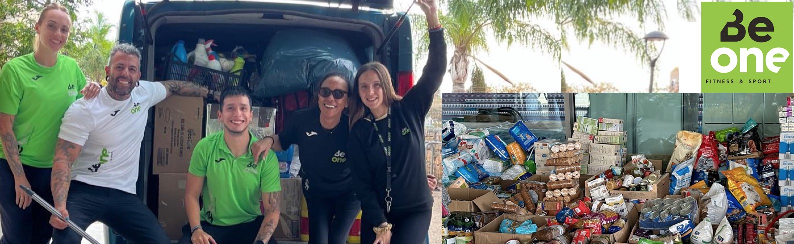 Grupo BeOne comienza la entrega de ayuda para los afectados por la DANA en Albal, donde gestiona un centro deportivo