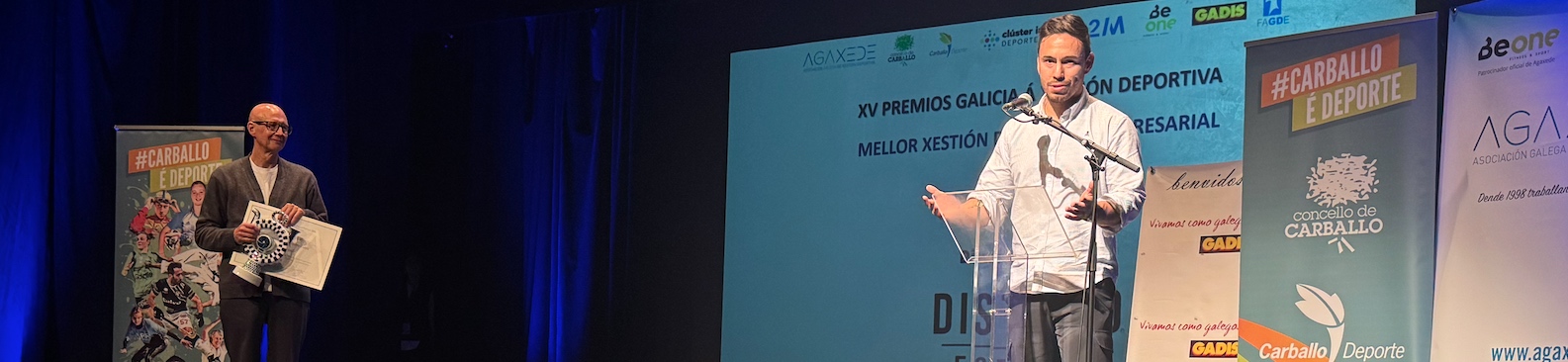 Distrito Estudio recibe el galardón a la Mejor Gestión Deportiva Empresarial en los Premios Galicia a la Gestión Deportiva