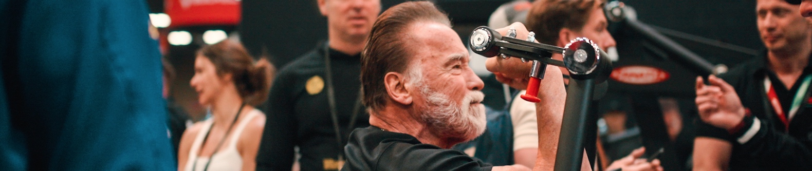 Arnold Schwarzenegger entrena con Panatta en el Arnold Sports Festival Ohio
