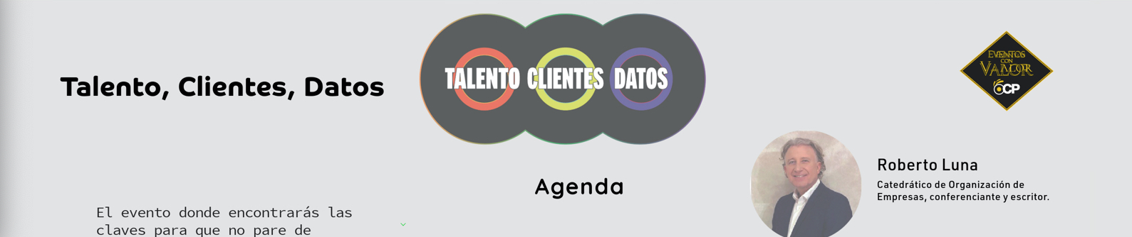OCP te invita al evento Talento, Clientes, Datos en Santiago de Compostela