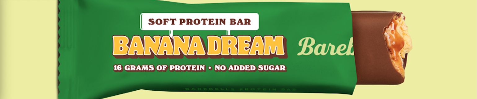 Barebells lanza en España su nueva soft bar de proteína Banana Dream