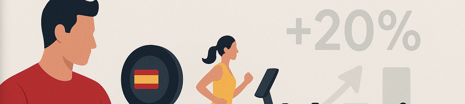 España lidera la frecuencia de práctica regular de ejercicio en Europa con 20 puntos por encima de la media