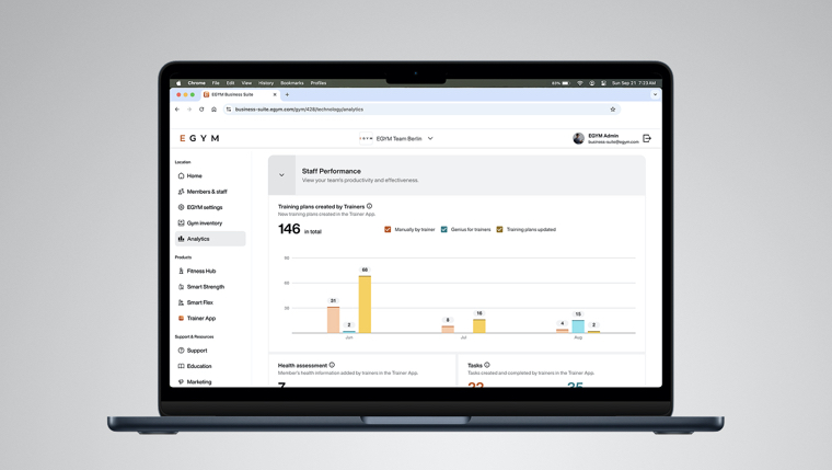 EGYM presenta la nueva EGYM Business Suite