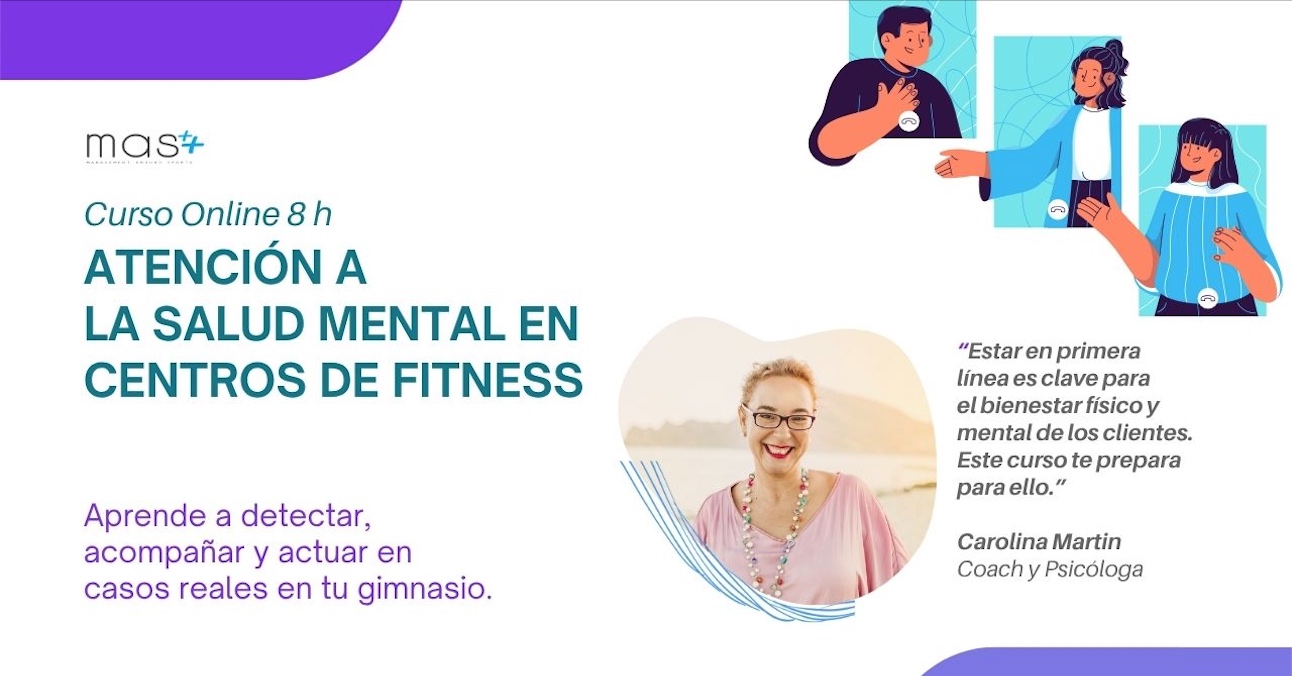 Management Around Sports lanza el primer Curso de Atención a la Salud Mental dirigido a profesionales del sector fitness