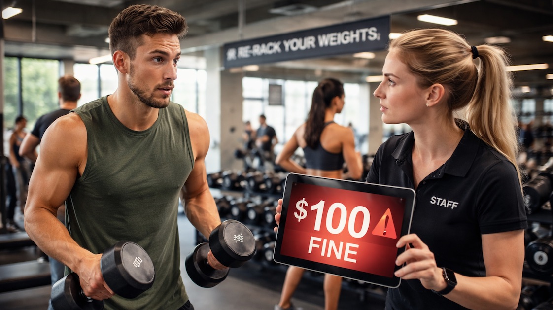 Un gimnasio australiano introduce multas a los socios por no recoger el material y abre el debate sobre normas, convivencia y experiencia de cliente