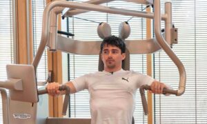 Charles Leclerc en Technogym Village para pruebas de rendimiento