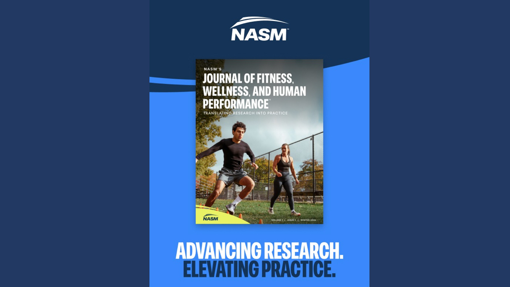 NASM impulsa la validación científica del fitness con el lanzamiento de su propia revista revisada por pares