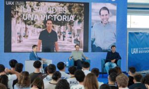 Rafa Nadal en la Escuela Universitaria UAX Rafa Nadal: “Formación y deporte deben ir de la mano”