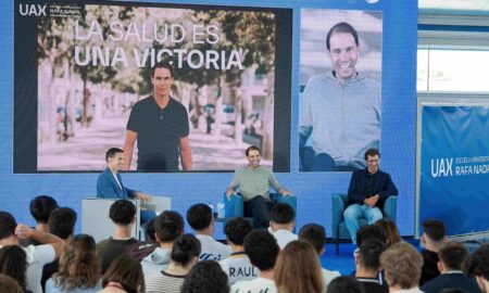 Rafa Nadal en la Escuela Universitaria UAX Rafa Nadal: “Formación y deporte deben ir de la mano”