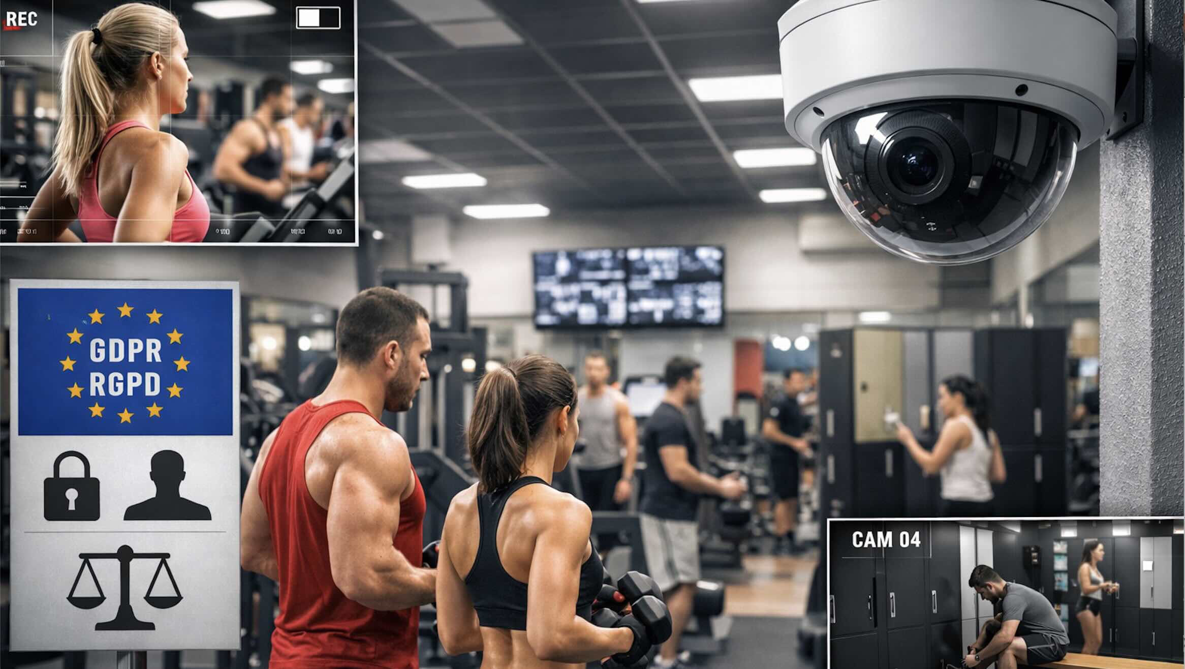 Videovigilancia y derechos personales en gimnasios y centros deportivos