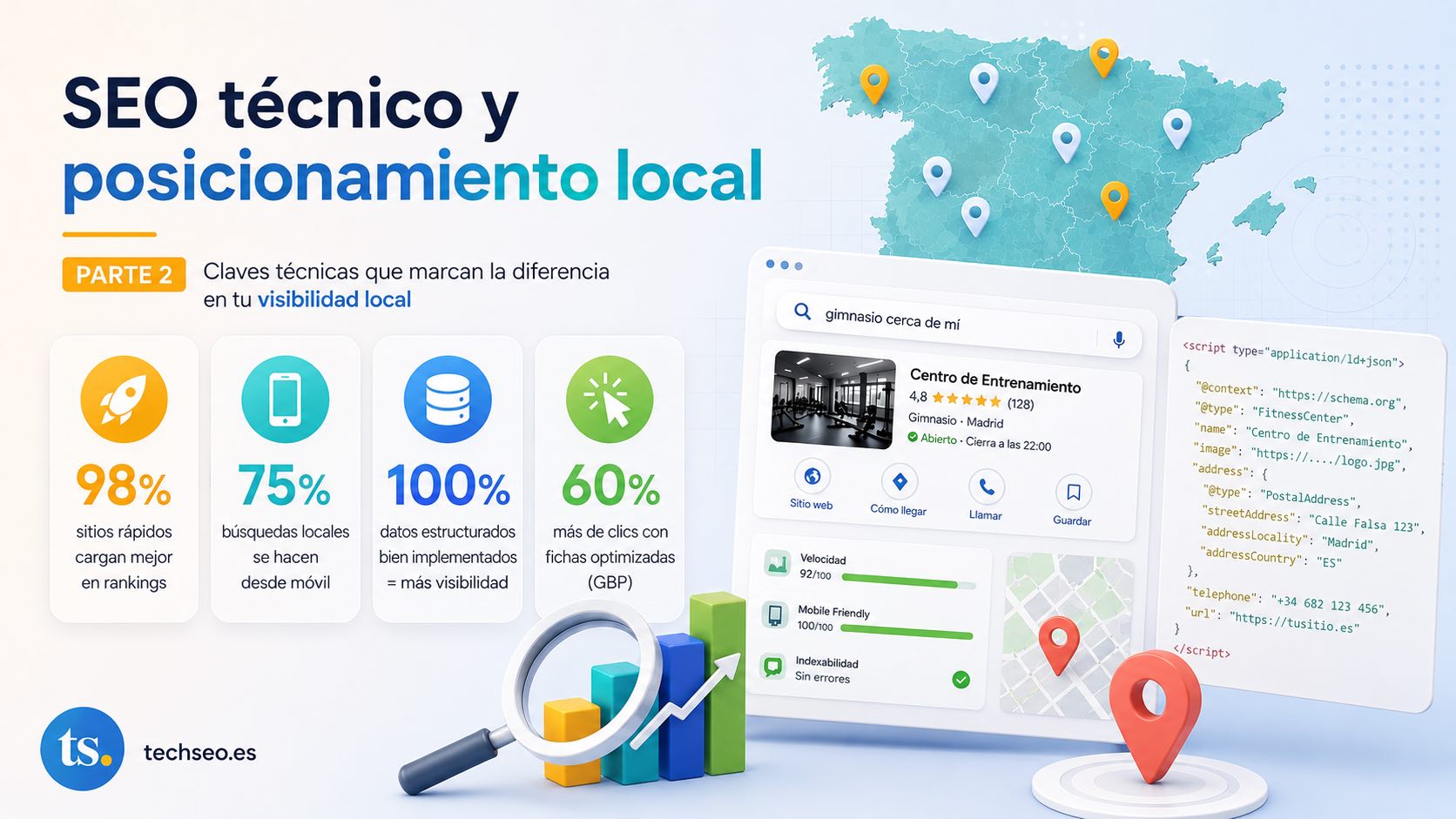 Lo que 291 webs de centros de entrenamiento nos enseñan sobre SEO técnico y posicionamiento local (y II)