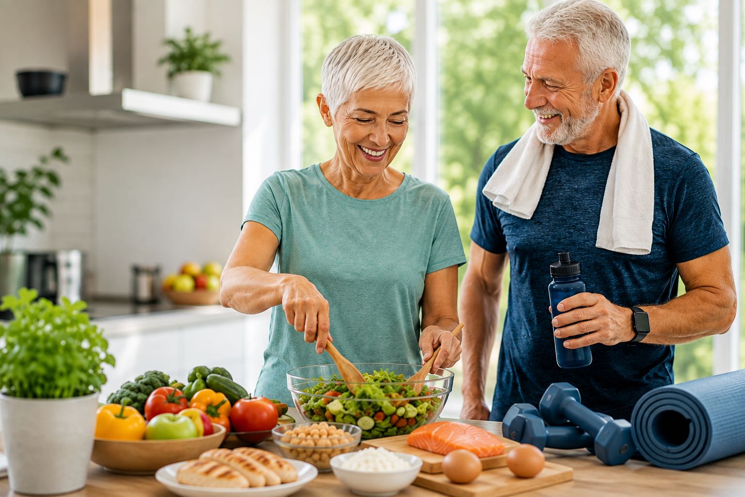 Los mayores de 55 años rompen mitos: el 75% cuida su alimentación y casi 6 de cada 10 hacen ejercicio de forma habitual