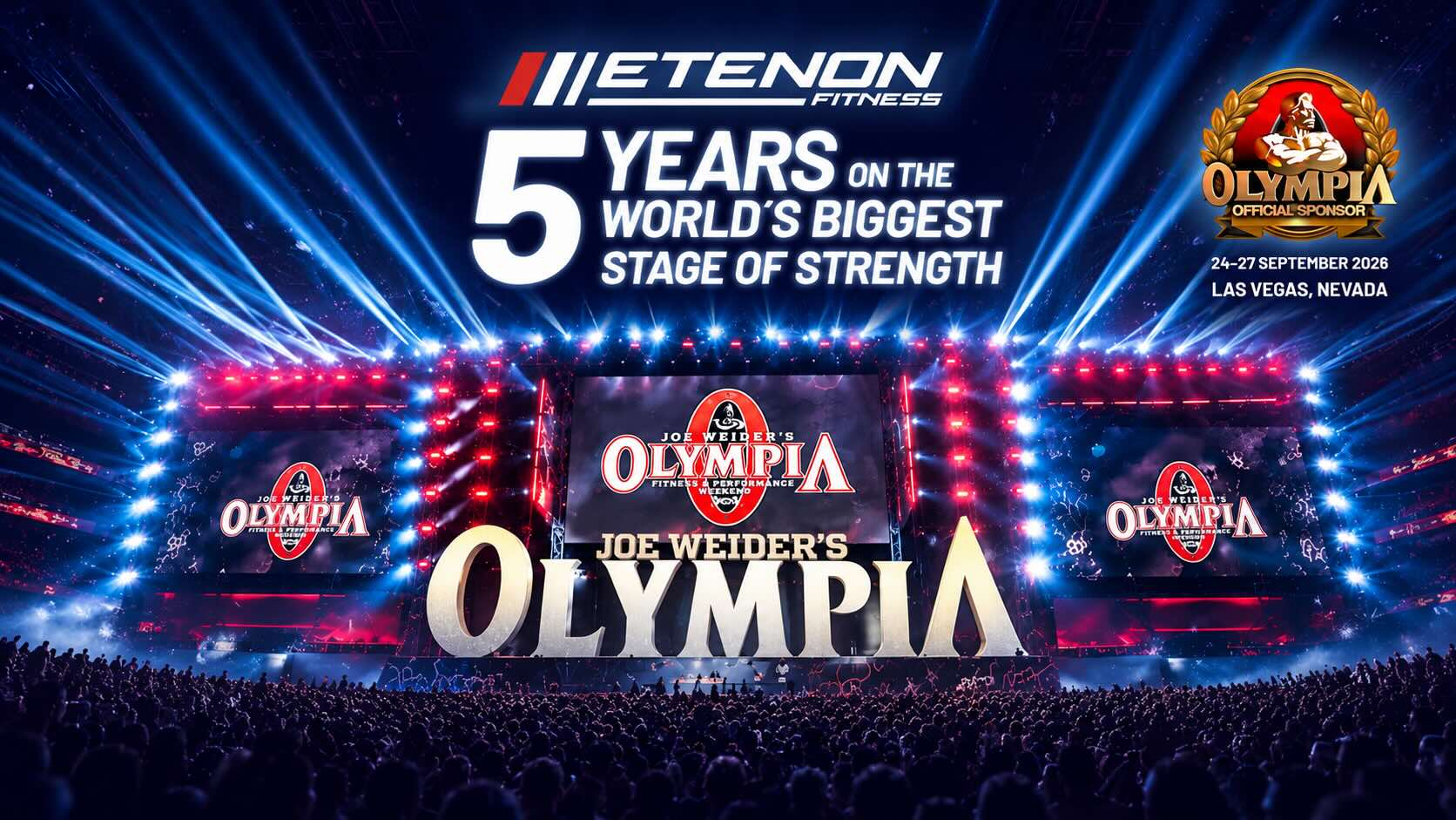 Etenon Fitness lleva la fuerza española al Mr. Olympia por quinto año consecutivo