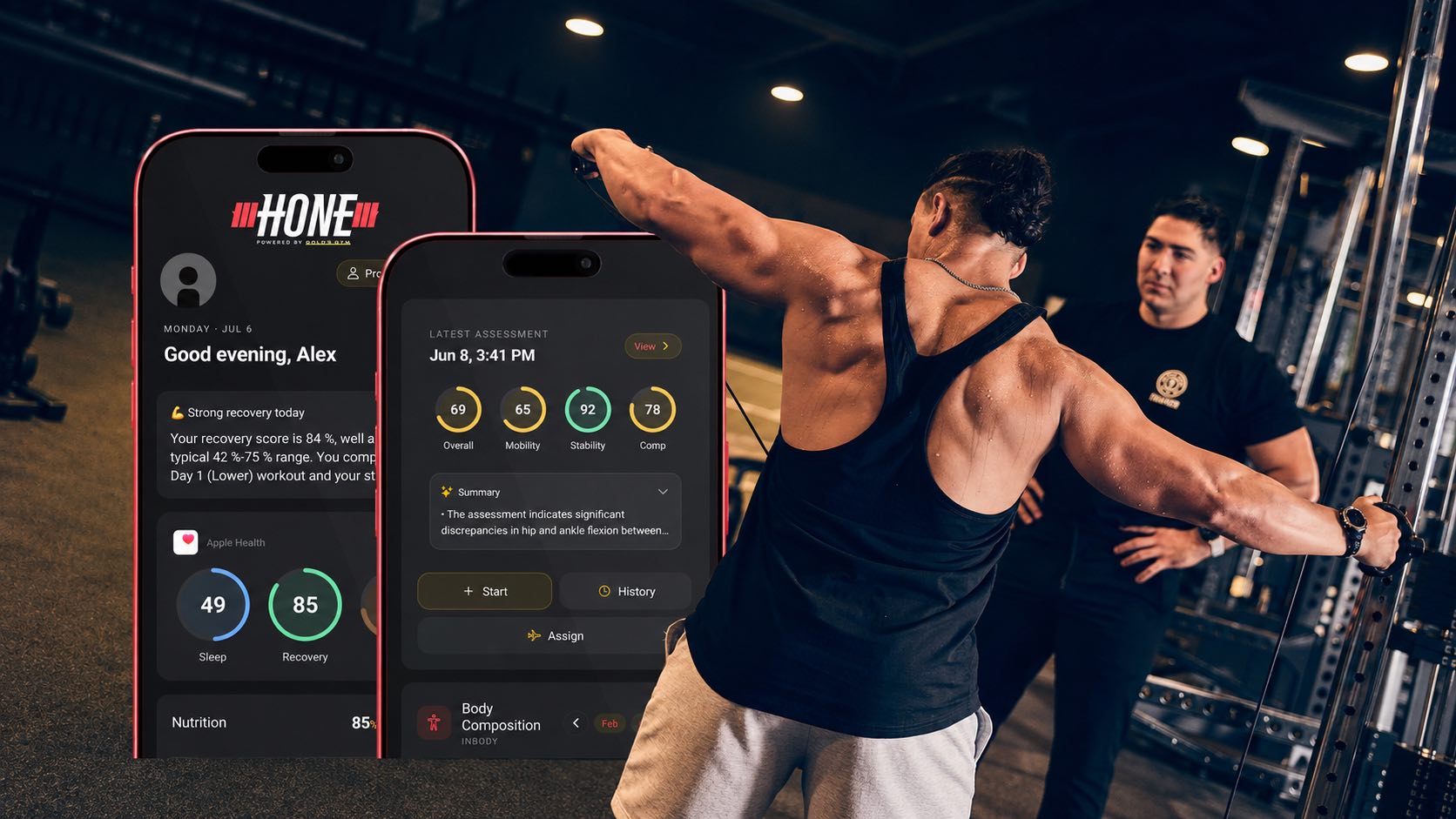 Gold’s Gym lanza Hone, una aplicación con IA para personalizar el entrenamiento