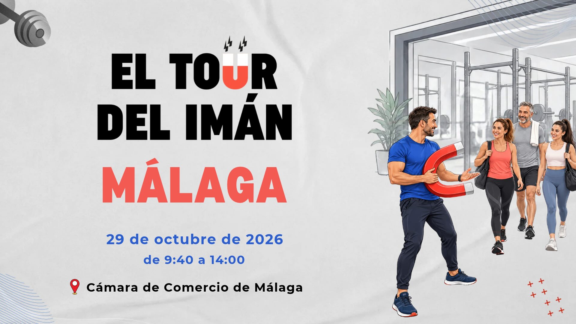 El Tour del Imán llega a Málaga para debatir cómo atraer y retener socios y talento en el sector fitness